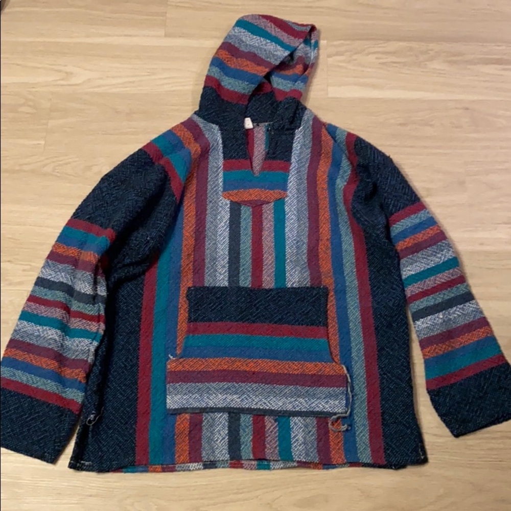 Woven hoodie from Mexico